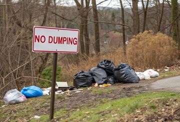 No Dumping Trash Garbage net