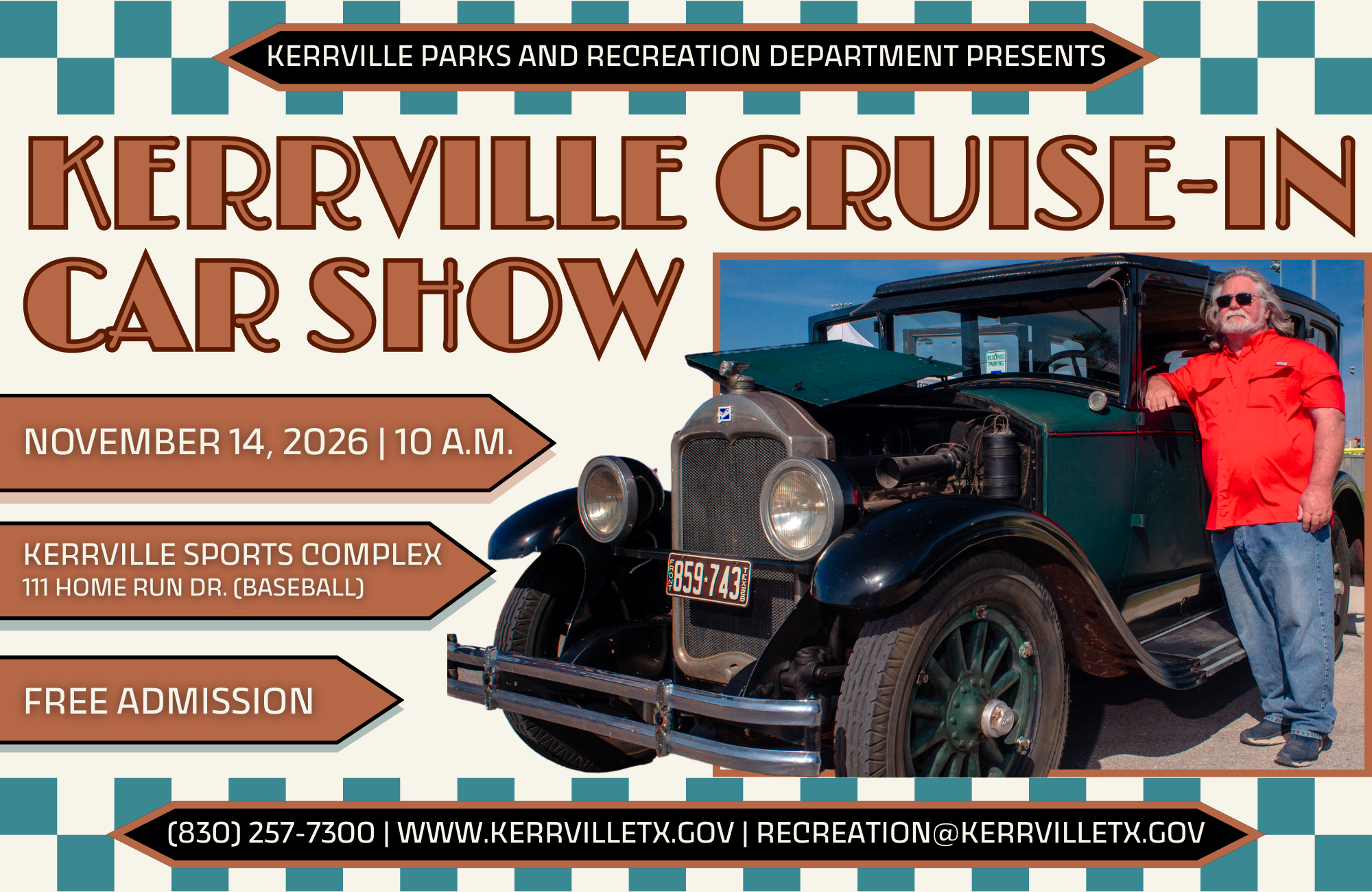 Kerrville Cruise-In Car Show Ad - AG 2026